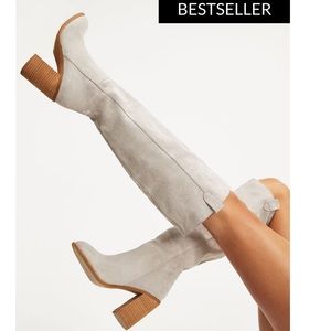 VICI SAINT SLOUCH BOOT - LIGHT GREY - 8